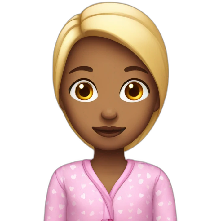 Girl in pj emoji