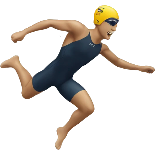 Professional swimmer jumping emoji