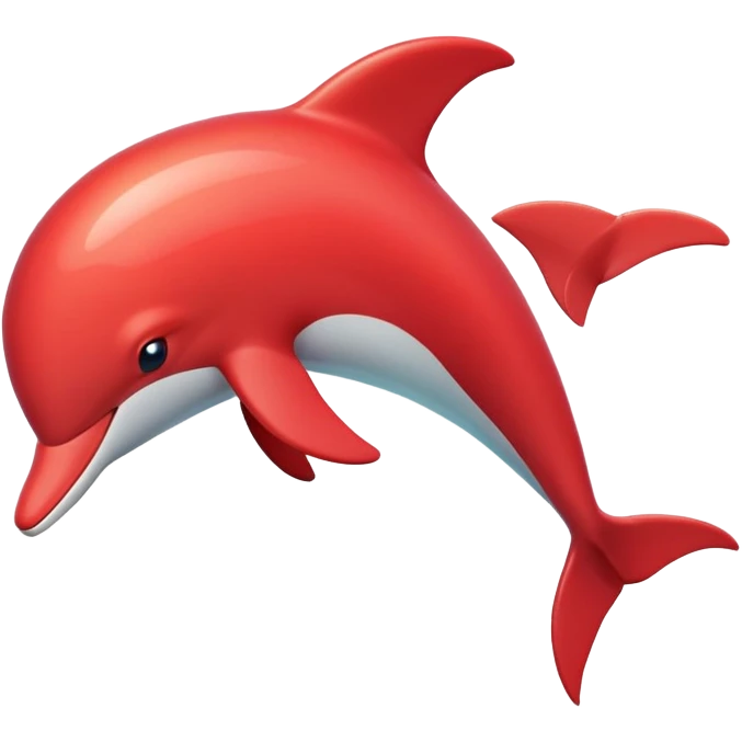 red dolphin emoji