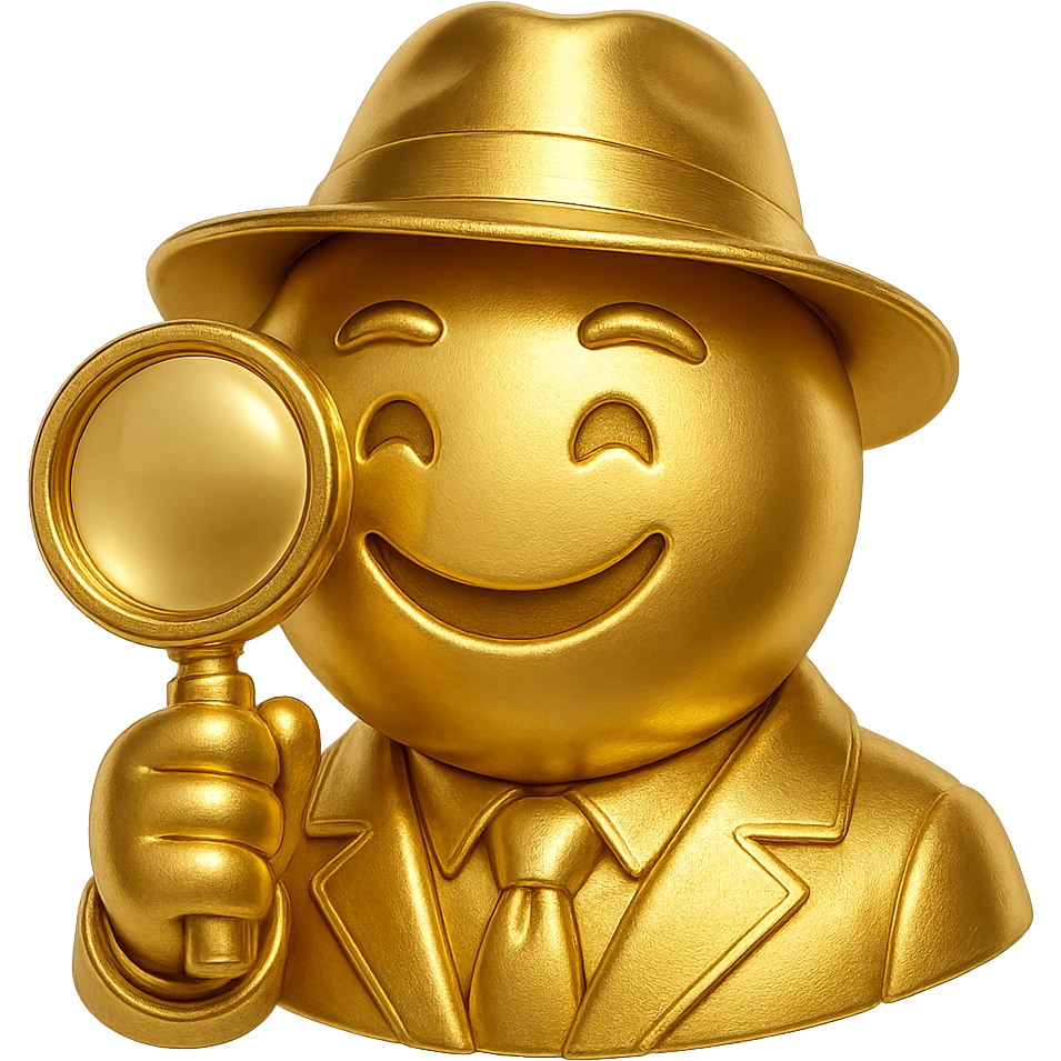 Create a realistic emoji character named Master Hunt. The background should be transparent , for positive work culture. emoji