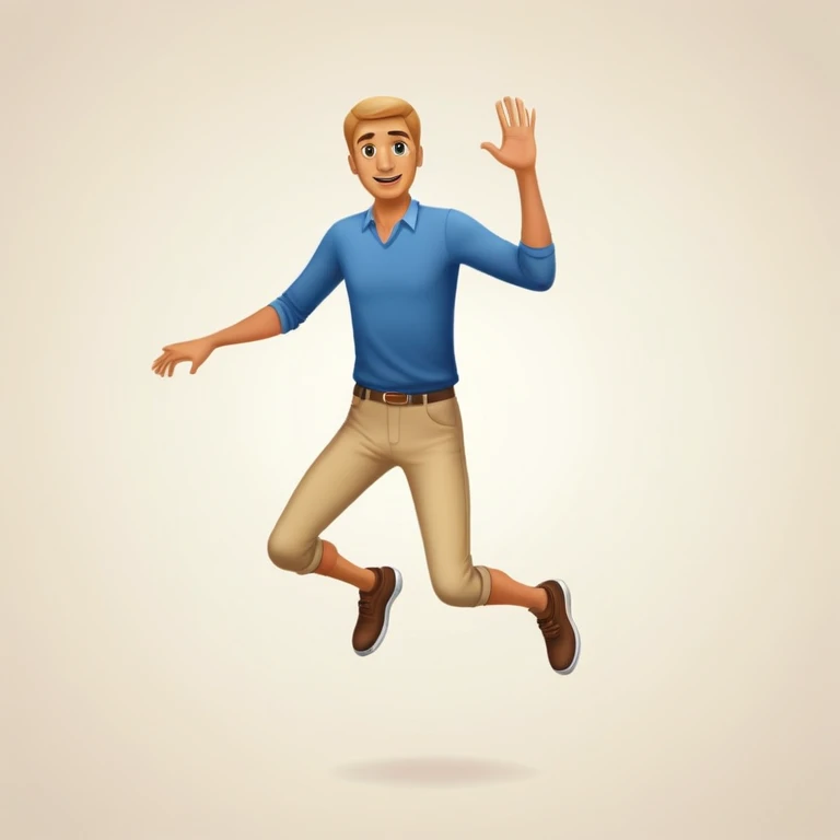 tall man jumping emoji