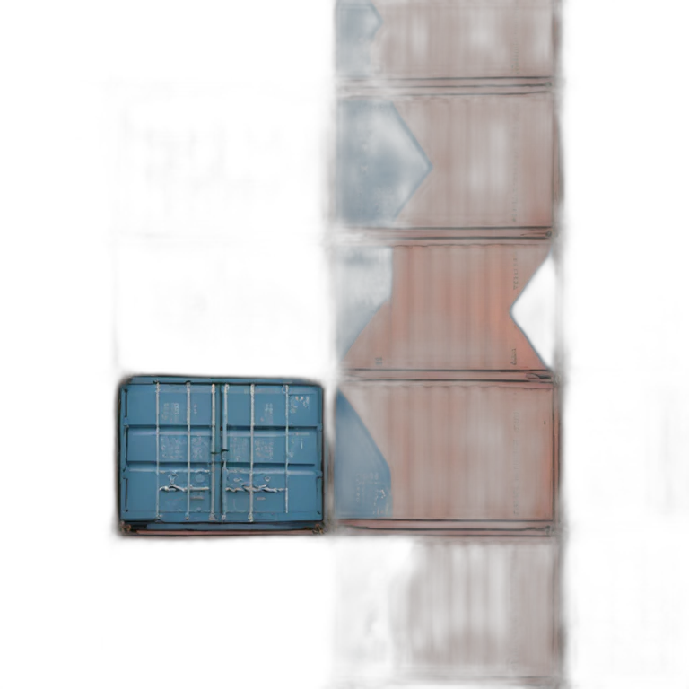 40 ft container with triangle rooftop chillers emoji