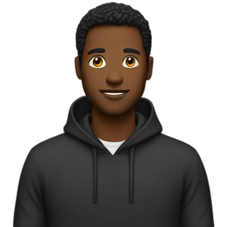 Man black emoji