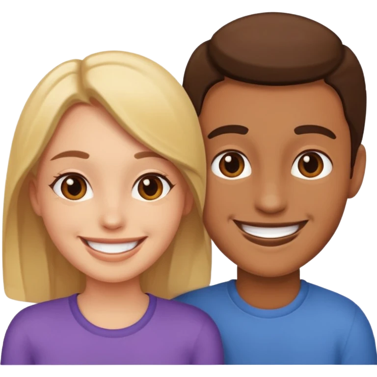 two full-length people  getting to know each other emoji
