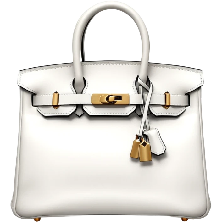 white hermes birkin bag emoji
