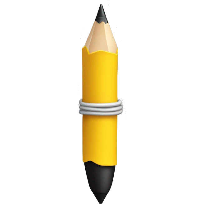 yellow emoji hand handing over a pen emoji