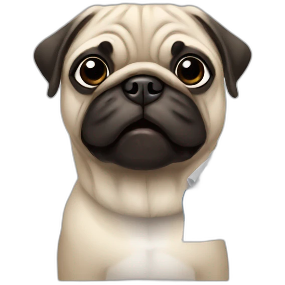 pug and flag of finland emoji