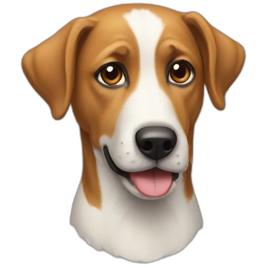 Un chien en costard emoji