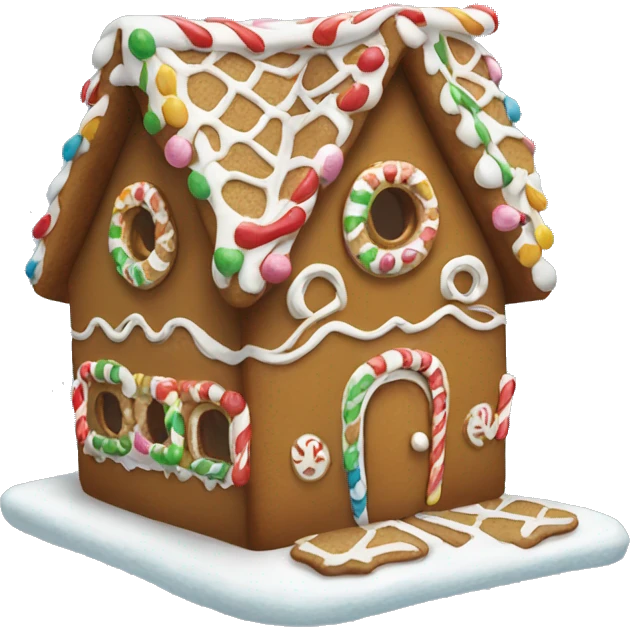 Gingerbread house emoji