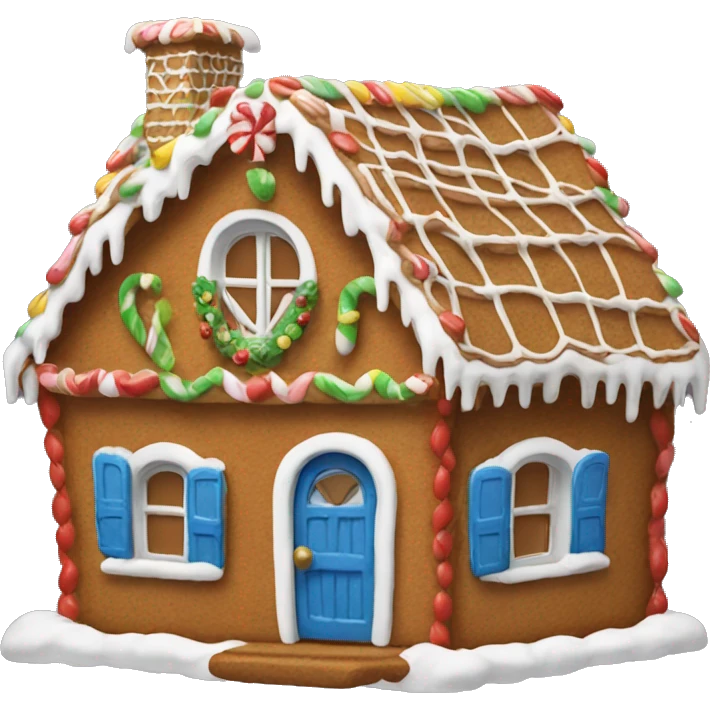 Gingerbread house emoji
