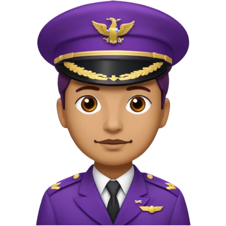 Colonel with purple hat emoji