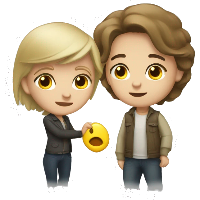 девушка с светло русыми волосами  emoji