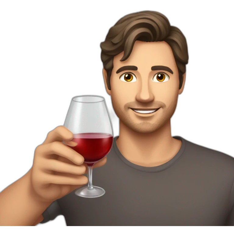 Gleb Vicktorov drink wine emoji