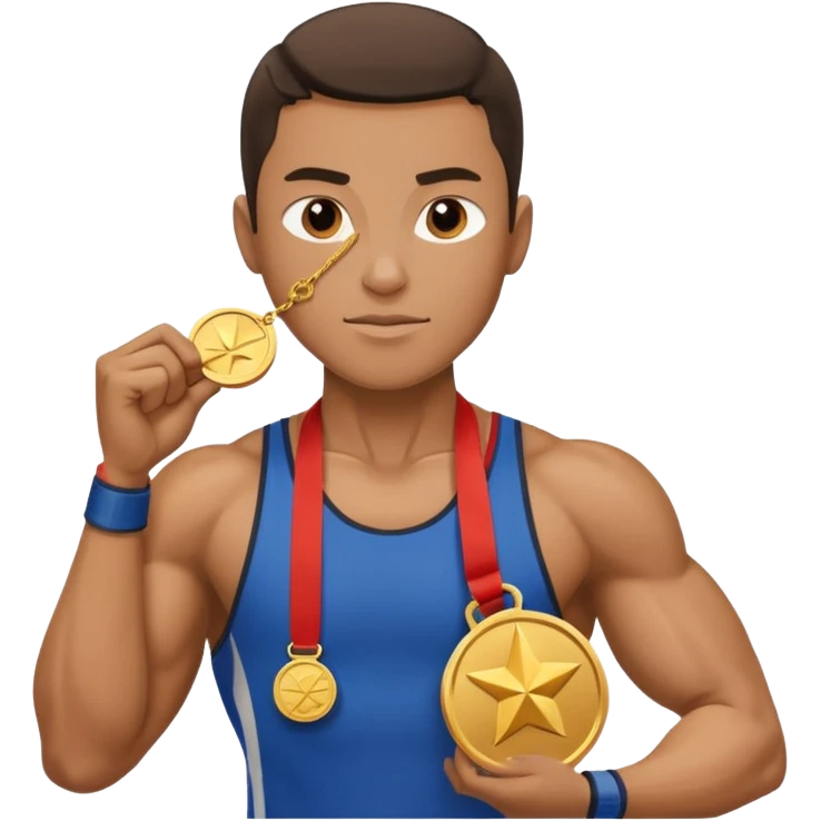 Champion with all respect emoji