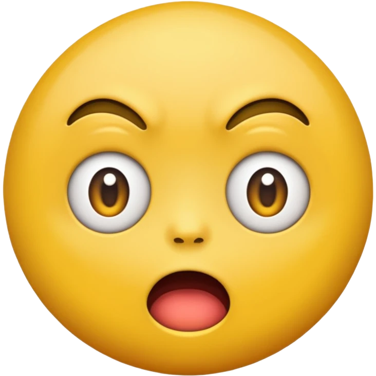 regular emoji but with a look of disgust and shock emoji