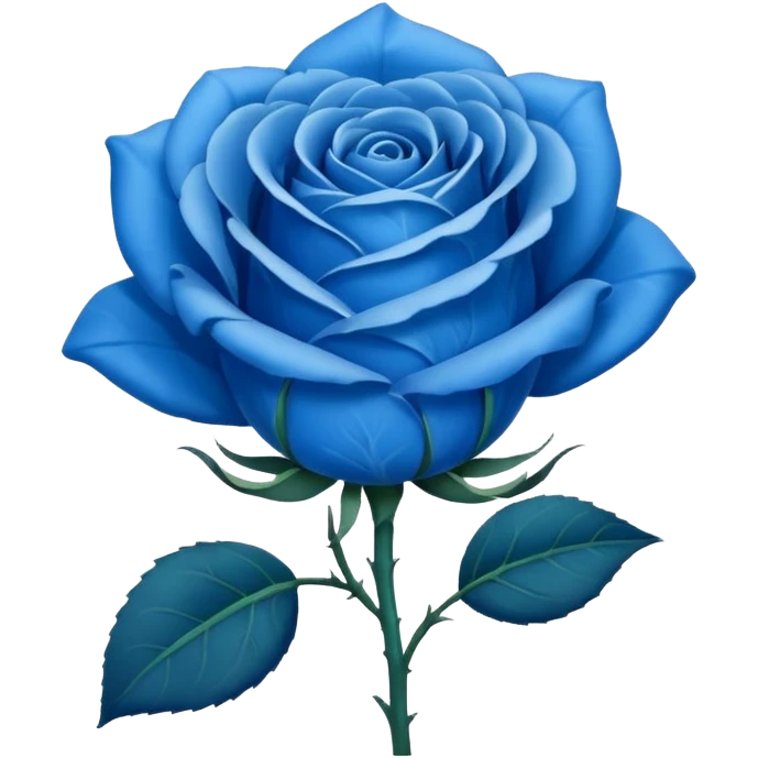 Rosa azul emoji