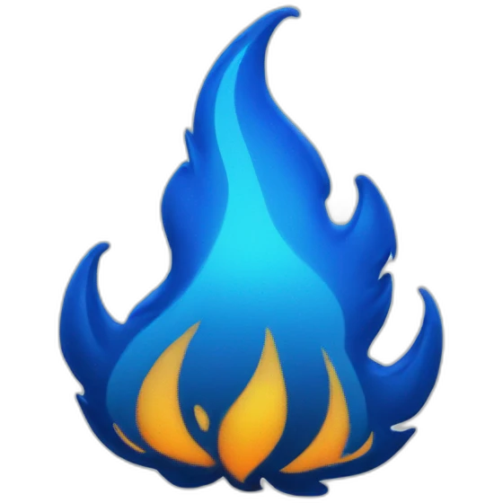 All blue fire emoji