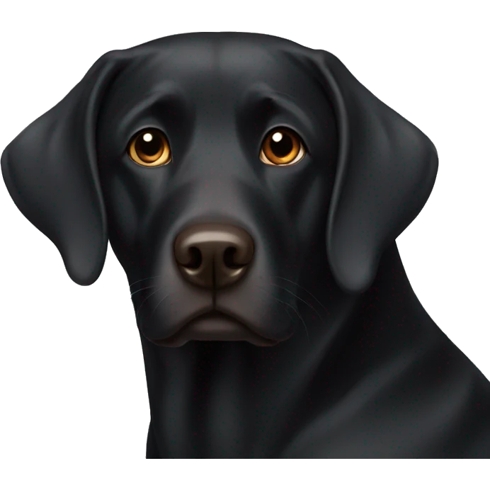 black lab with brown eyes emoji