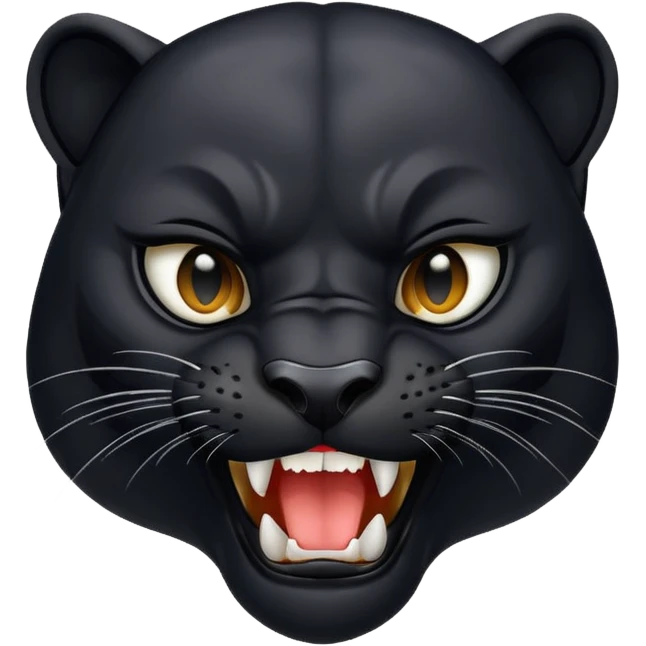 Una pantera mostrando sus dientes emoji