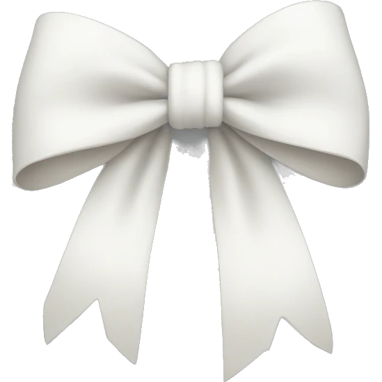 White bow  emoji