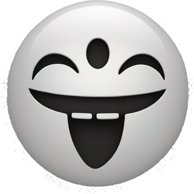 Simple gothic smiley  emoji