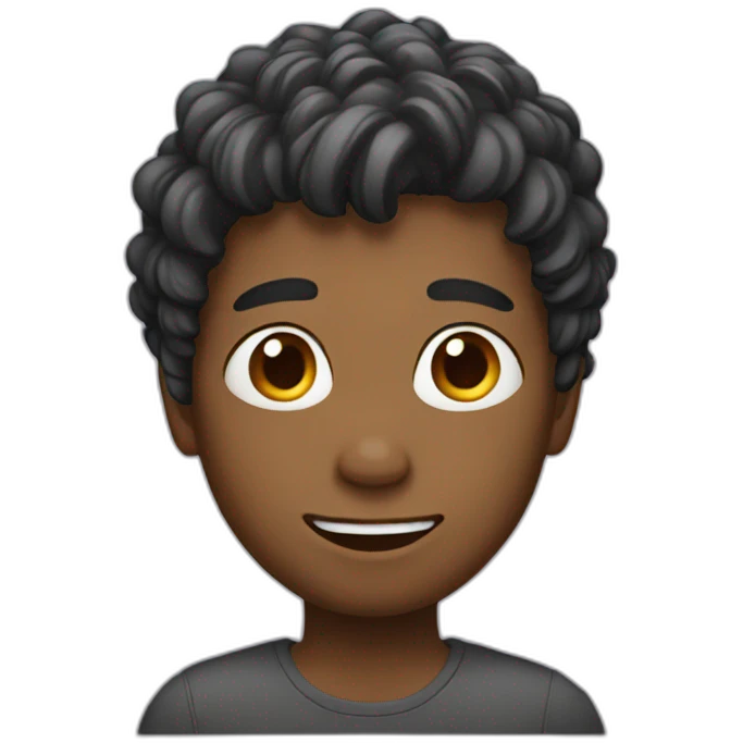 boy with hair emoji