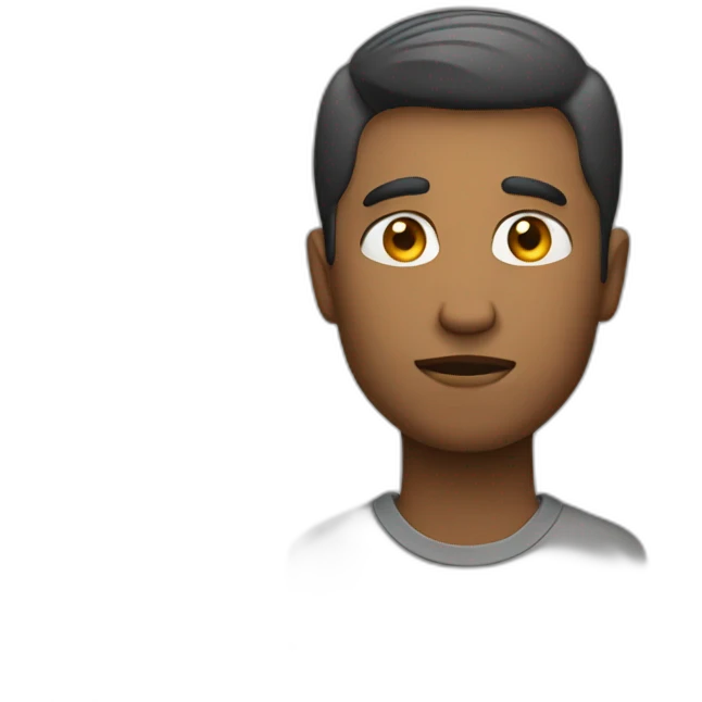Men thinking  emoji