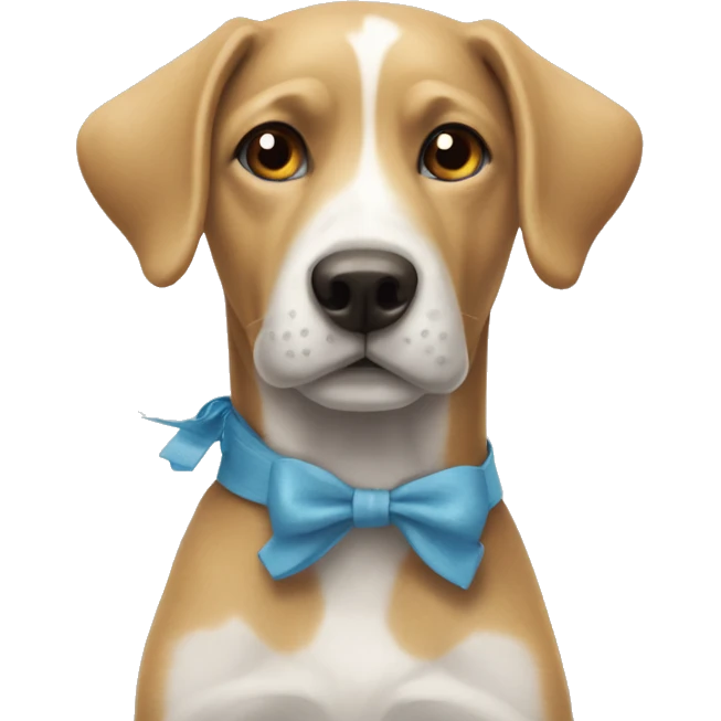 Hund mit Schleife  emoji