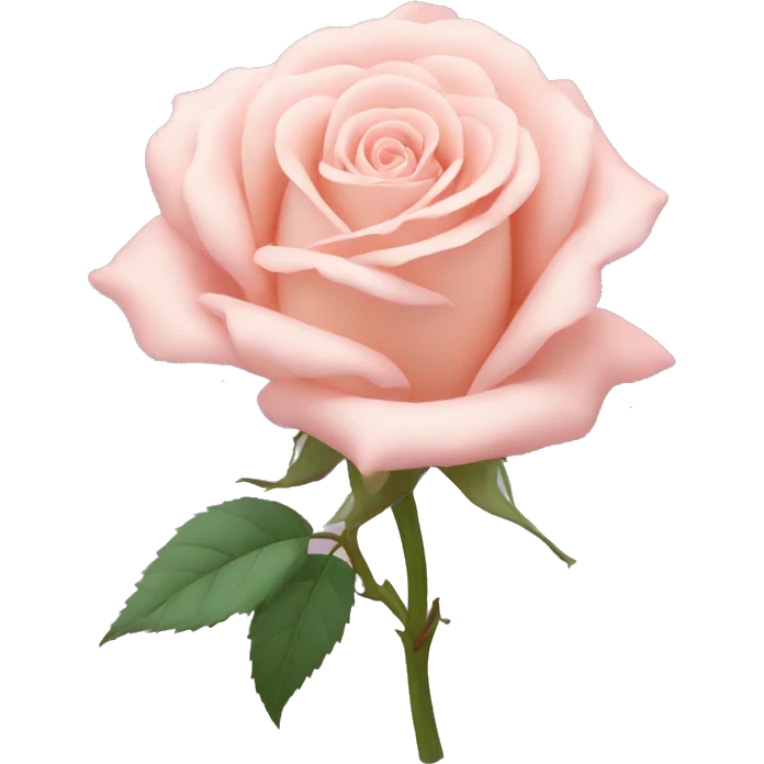 pastel color rose emoji