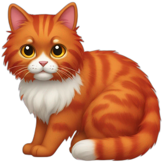 red furry cat emoji