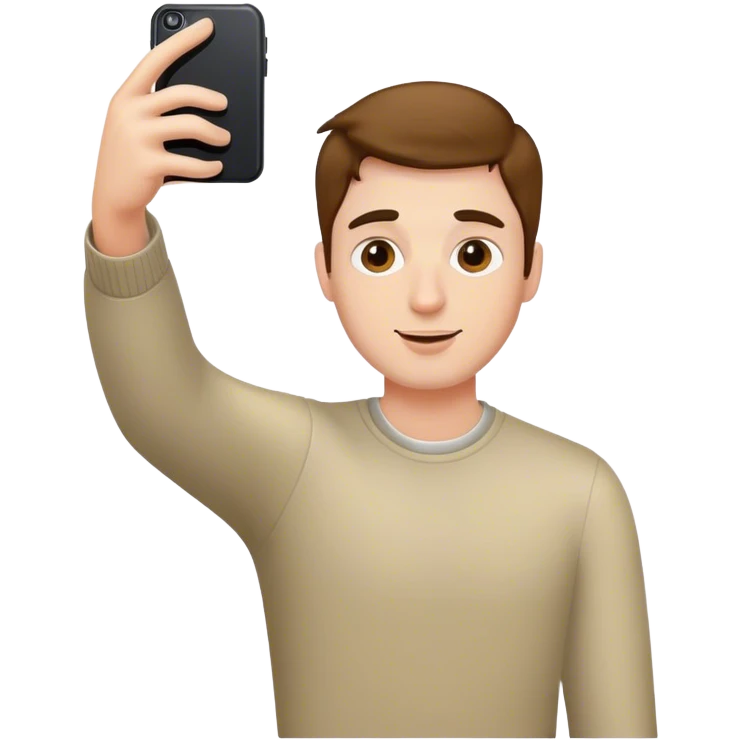 Man taking selfie emoji
