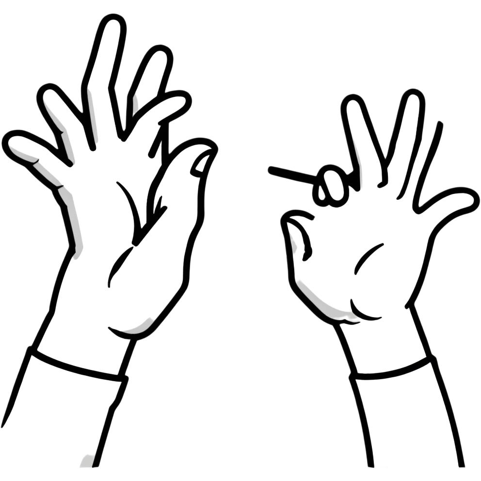 two hands making a framing gesture like a movie director emoji