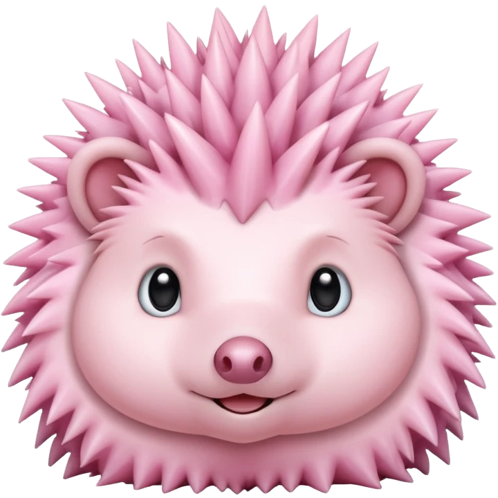 pastel pink hedgehog emoji
