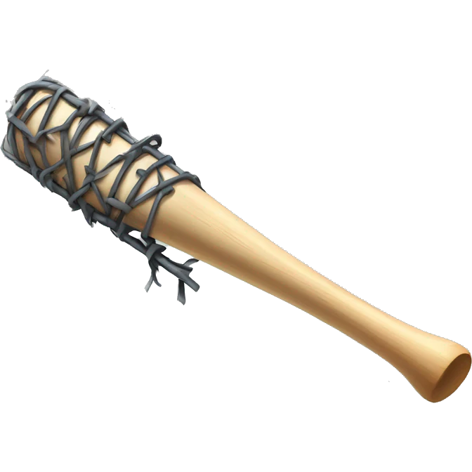 baseball bat wrapped with barbed wire emoji