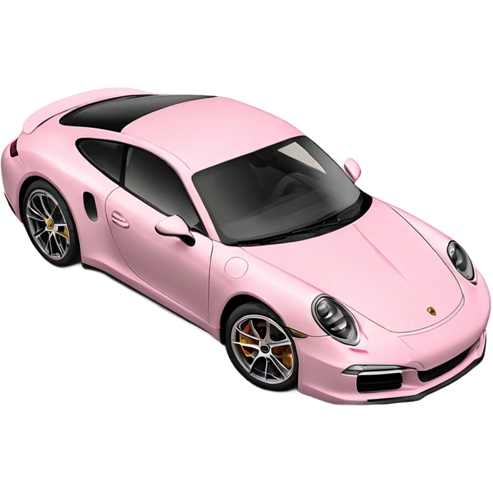 Light pink  new Porsche 911  emoji