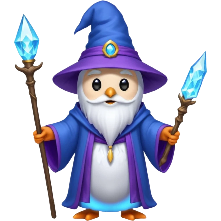 Penguin Wizard emoji