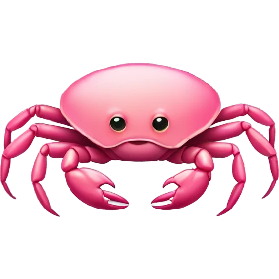 Pink crab emoji