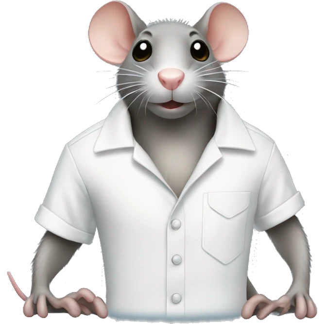 rat ironing a shirt emoji