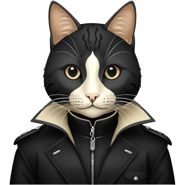 это должен быть юноша, одет в черную худи с балаклавой, которая закрывает только нос, рот, глаза цвета хамелион, но более коричневые, выглядит как зомби и еще немного длинные волнистые кудрявые волосы темно коричневого цвета, также добавь темный оттенок на задней фон emoji