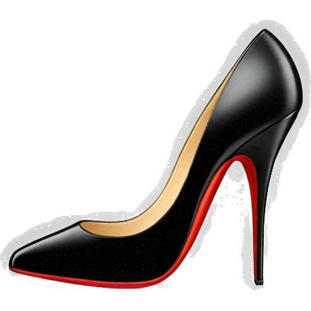 louboutin heel black emoji