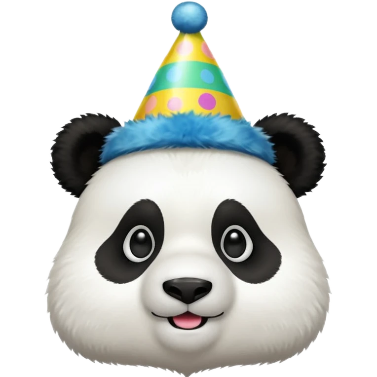 Panda with party hat emoji