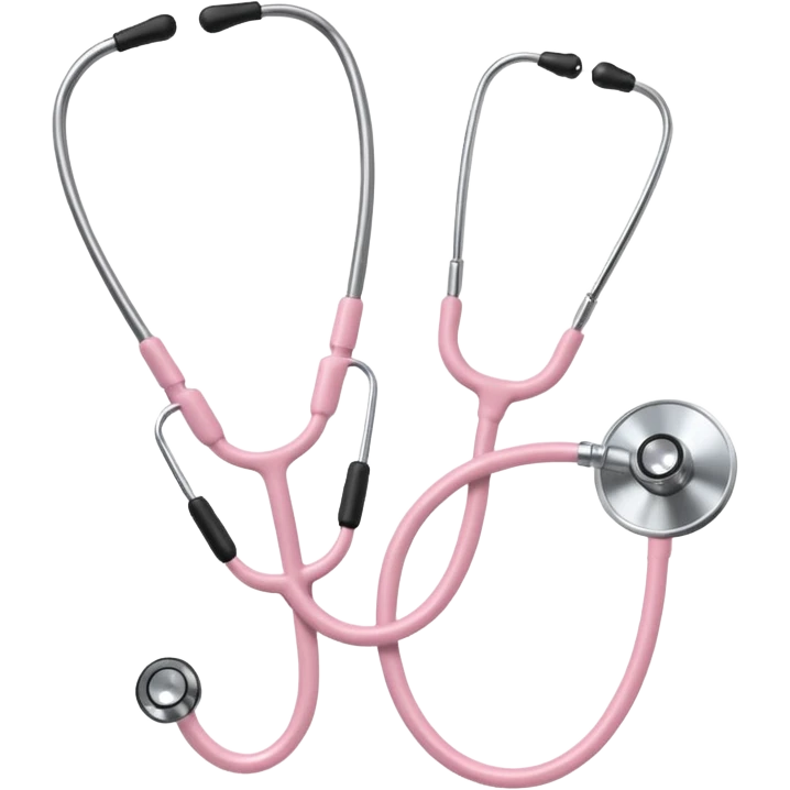 stethoscope, light pink, variation 3 emoji