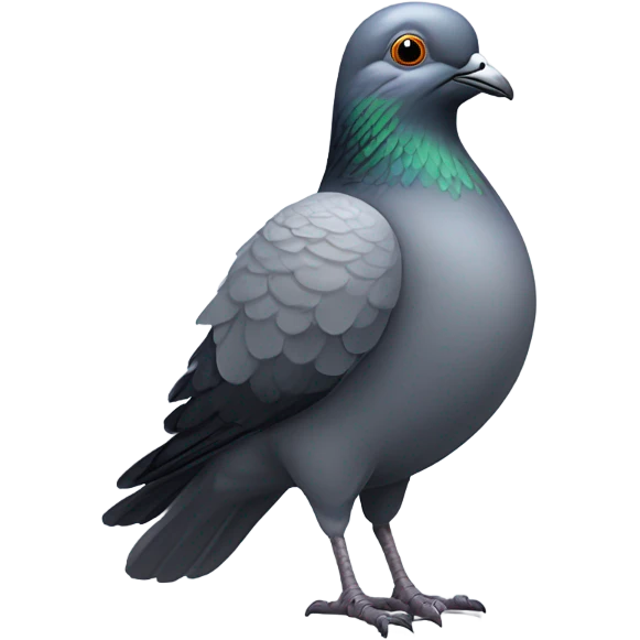 Pigeon wearing sunglasses emoji