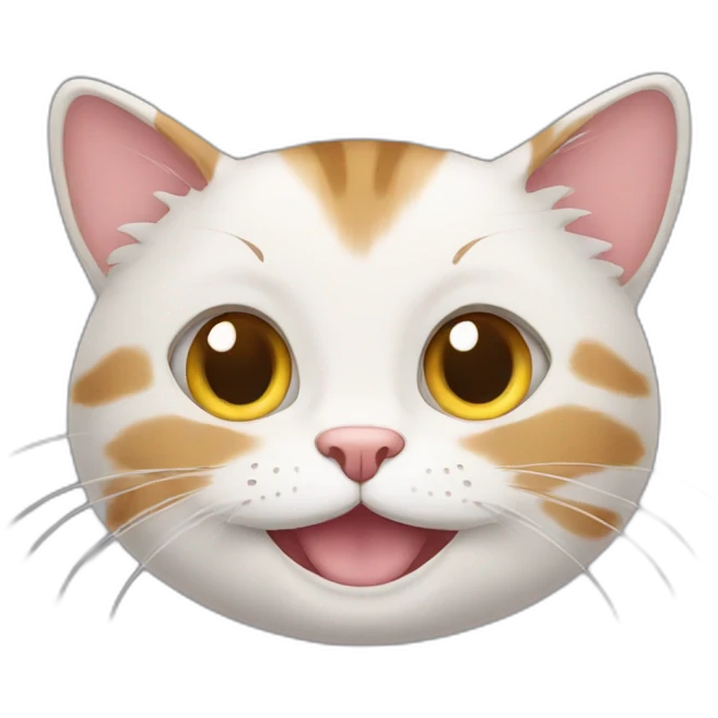 cat with happy emoji