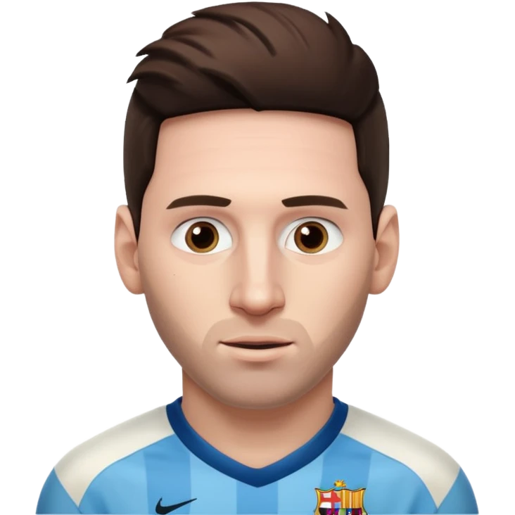 Messi sin cejas  emoji