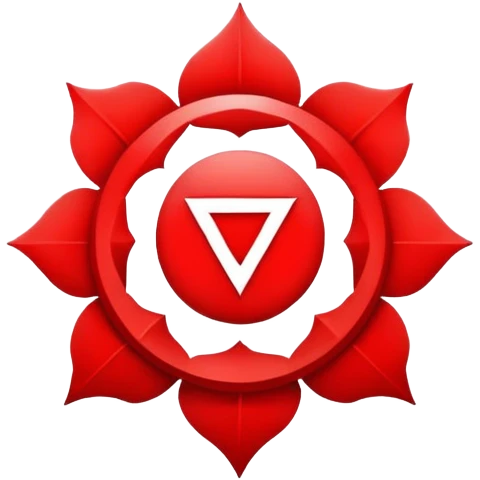 Pretty Root chakra symbol emoji