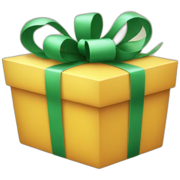 gift box with smile emoji