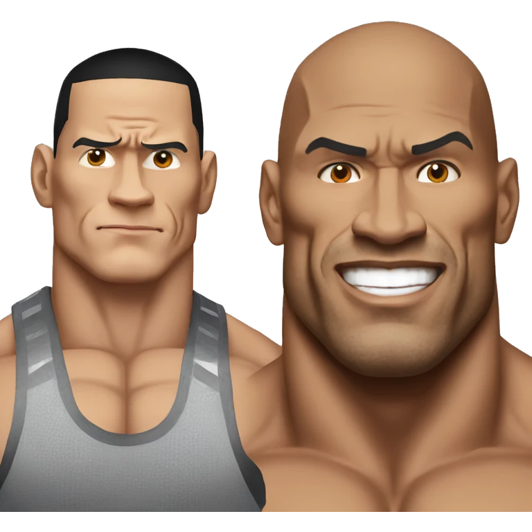 John Cena vs The rock  emoji