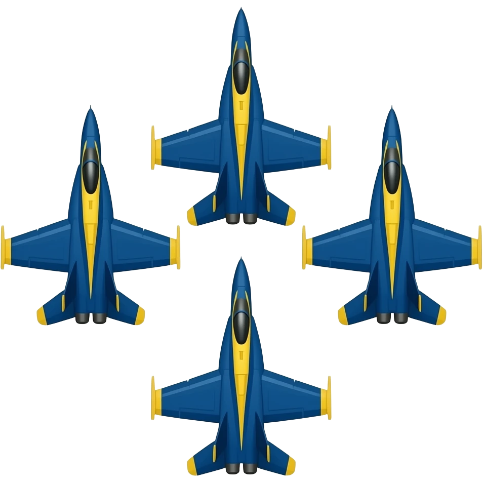 Blue angels formation emoji