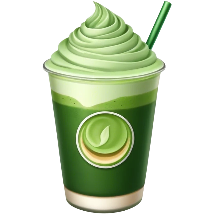 dark emerald aesthetic matcha latte emoji
